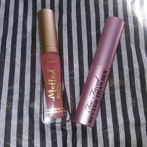 Too Faced Travel Mascara and Matte Lipstick Bundle